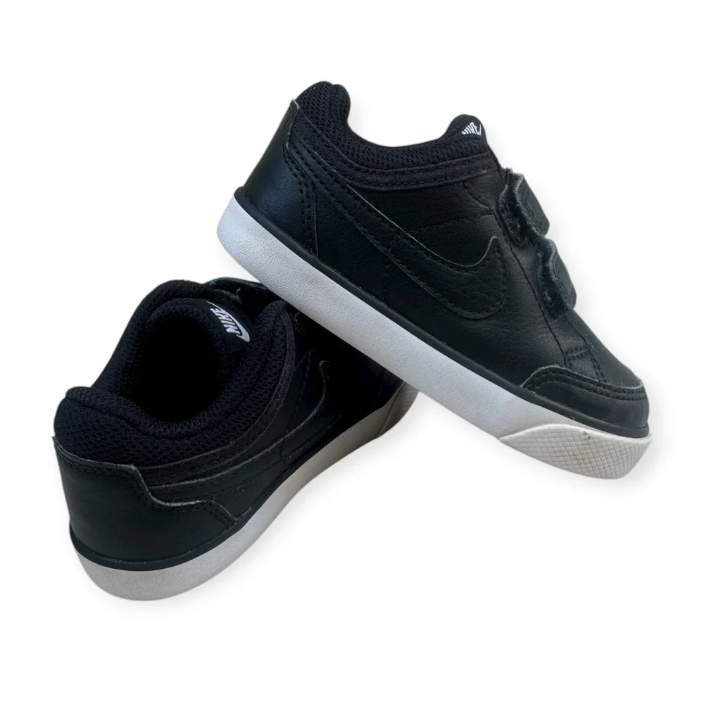 Nike Kids Black Velcro Athletic Sneakers Shoes Size 7C